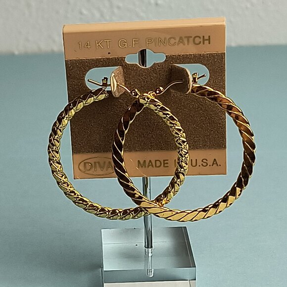 unbranded-jewelry-casual-hoops-earrings-4ktgf-pincatch-gold-filled